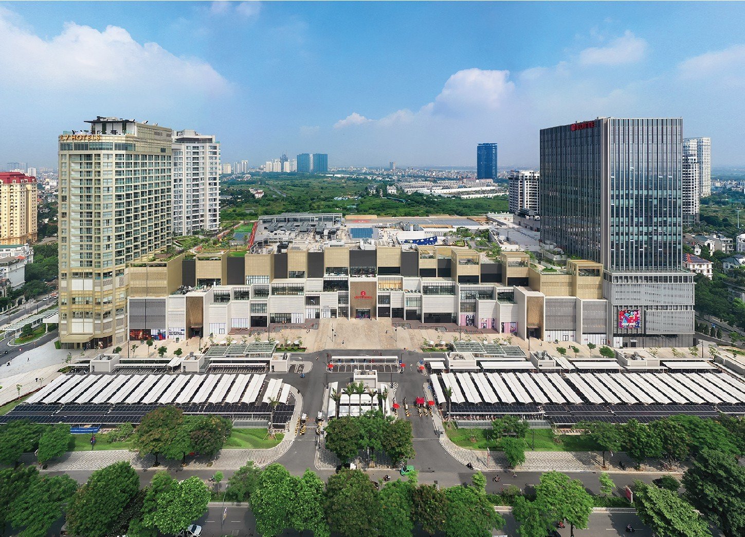 Vẻ đẹp độc bản mang âm hưởng vị lai của Lotte Mall Hà Nội